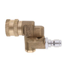 Adjustable High Pressure Pivoting Coupler for Pressure Washer Wand, 1/4''