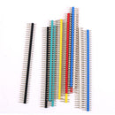 60Pcs 40 Pin Single Row Male Pin Headers Socket Strip Connector 2.54mm Pitch