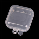 10Pcs Mini Clear Plastic Small Box Jewelry Earplugs Container Storage Tool M&O