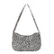 Cow Dot Printed Handbag Women PU Totes Small Underarm Shoulder Bag (Black)