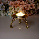 Circular Iron Candlestick Candle Holders Desktop Decorative Ornaments