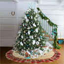 Christmas Tree Skirt Felt Apron Stands Base Cover Floor Mat Pad Xmas DecorS Hn