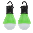 2 PCS Outdoor Hanging 3LED Camping Tent Light Bulb Fishing Lamp(Green)