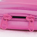 12 Grids Macaron Essential Oil Storage Bag Portable Dividers Box (Rose Red) A