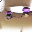 50 Pieces Clear Plastic Sewing Machine Bobbins Spools with Case for Brother