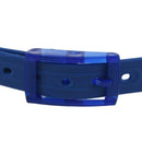 Men's Women's Silicone Belt Rubber Plastic Buckle Plain Leather Style Adjus K7L8