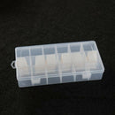 Embroidery Floss Organizer Box 18 Compartments With 100 Hard Plastic Floss