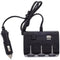 Car LCD Cigarette Lighter Socket Splitter DC 12V Dual USB Charger Power Adapter