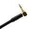 3.5mm Male to 3.5mm Female 1/8" to 1/8" 90 Degree Right Angle Jack Cable