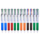 12pcs 4 Colors Ballpoint Pen Press Writing Pen for School Office Supplies