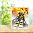 5D DIY Full Drill Diamond Painting Fire Fighter Embroidery Mosaic Craft Kit