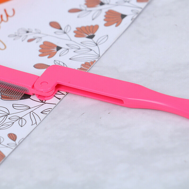 Foldable Eyelash Curler Beauty Lash Separator Eyelash Brush Comb Cosmetic To Hn