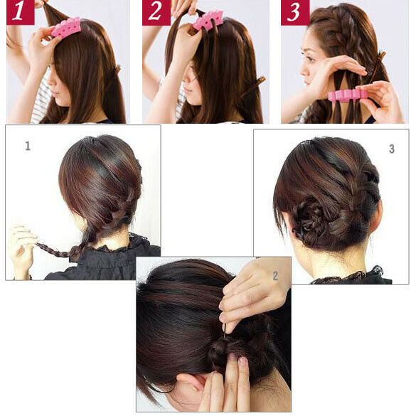 Sponge  Twist Styling Hair Braider Braid Tool Holder Clip DIY French Grace A#S