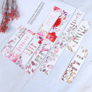 30pcs/set Flowers Bookmarks Message Cards Book Notes Paper Page Holder for Bo%o