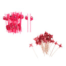 25pcs Luau Tropical Flamingo Straws 50pcs Windmill Fruit Picks Party Barware