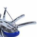 Dazzling Spider Clip Pin Brooch with Rhinestone Blue