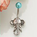 New Elephant Navel Belly Button Rings Steel Belly Bars Piercing Body Jewe JR