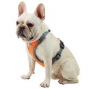 Reflective Vest Dog Chest Strap Breathable Pet Harness Leash Set (Orange M) A