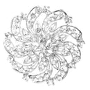 Shining Rhinestone Flower Bridal Wedding Party Brooch Pin K1I2