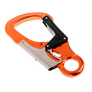 Aluminum Magnesium Alloy Fall Safety Climbing Carabiner Snap Hook Orange