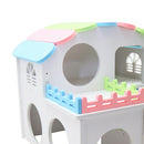 1PC Decorative Safe Nontoxic Romantic Wooden Hamster House Villa Living Hut