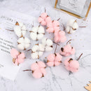 6pcs Artificial flowers cotton bouquet christmas decorative flowers wreSEAU