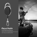 Fly Fishing Key Ring Retractor Extractor Retractable Reel Anglers Keychain