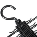 Ties Rack Hangers Closet Organizers Necktie Tie Cross Black Hanger 20 O9S3
