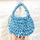 Ribbon Hand-woven Women Handbag Ladies Crochet Handmade Totes Clutch Bags