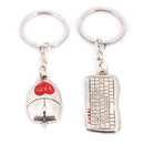 Metal Computer Keyboard Mouse Lovers Key Buckle Automobile Gifts Key PendantB Gw