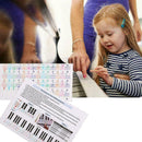Music Keyboard /Piano Stickers 88/61/54/49 Key Set Play Beginner Learn D0X5