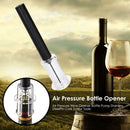 Air Pressure Wine Opener Bottle Pump Stainless Steel Pin Cork Screw Tools