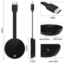 G7S TV Stick 2.4G WiFi Display Dongle 4K Ultra HD Wireless HDMI Adapter Receiver