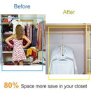 Magic Hangers Organizer,Rotate Anti Skid Hanger,Space Saving Hangers,Foldab Q5L1