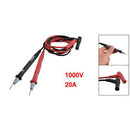 Digital Multimeter 1000V 20A Test Lead Cable Probe Red Black H8D2