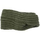 Winter Women Knit Bohemia Weaving Cross Headband Handmade Hairband Head wra