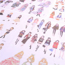 2Sheets Lovely Fashion Girls Diary Scrapbook Decoration DIY Stickers Toys GiftSE
