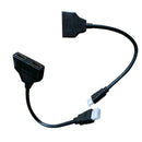 HDMI Splitter Cable Converter 1 Input 2 Output M to Play F Black Game TV Fo G5J7