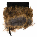 Warm Ladies Rag Wool Winter Snow Mittens Knitted Fleece Lined Fur Gloves-Bl