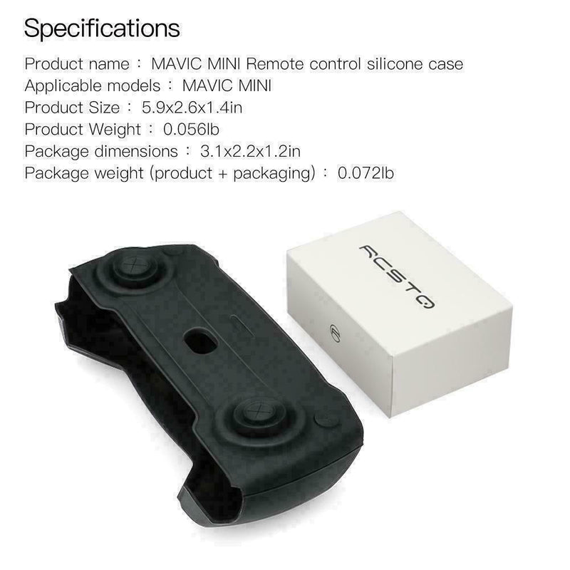 For DJI Mavic Mini Drone Remote Control Silicone Protective Soft Cover Case I3E6