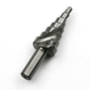 2Pcs/set HSS Spiral Flute Step Core Cone Step Drill Bit 1/4" Hex Shank 4-16mm XX