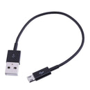 Short Quick Charge USB Data Charging Cable for Android Mobile Phone(Black)