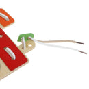 Wooden Educational Toys for Kids Toddler - Learn to Lace Thread Sew Buttons