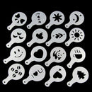 Set of 16 Cappuccino Coffee Decorating Stencil Shapes Mold Latte Art BaristayiLJ