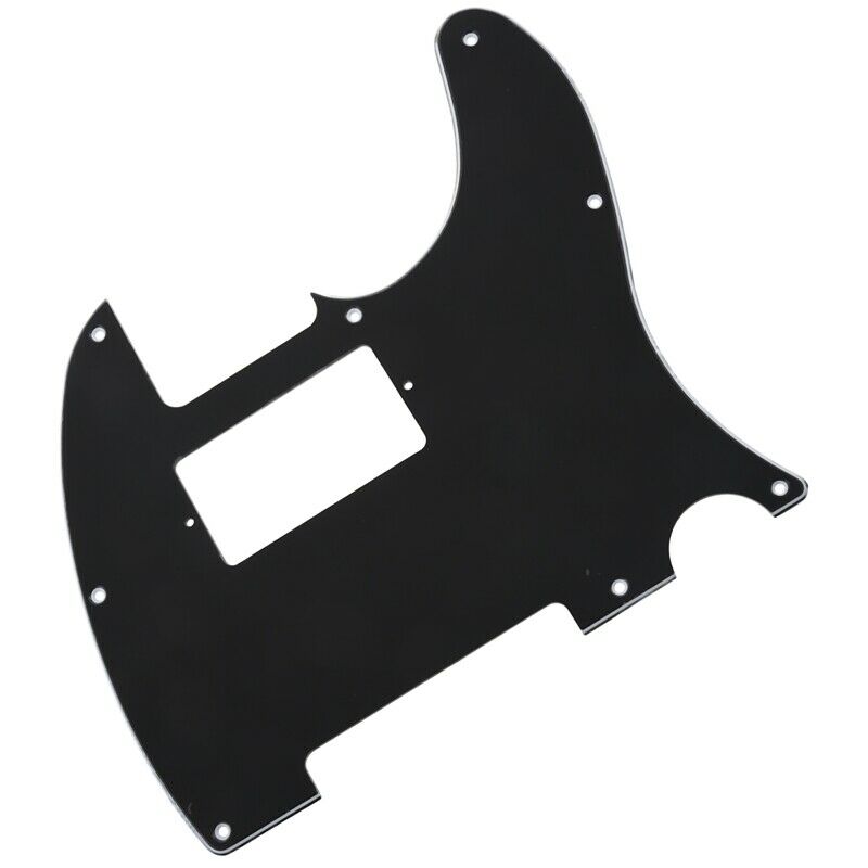Black 3 PLY Electric Guitar Humbucker Pickup Cut Pickguards For Tele Style