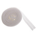 5 Yds 18mm Elastic Spandex Sewing Lace Band DIY Hair Ties Accessories White