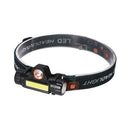 1pc Mini USB Rechargeable Headlight Flashlight Camping Night Fishing Light