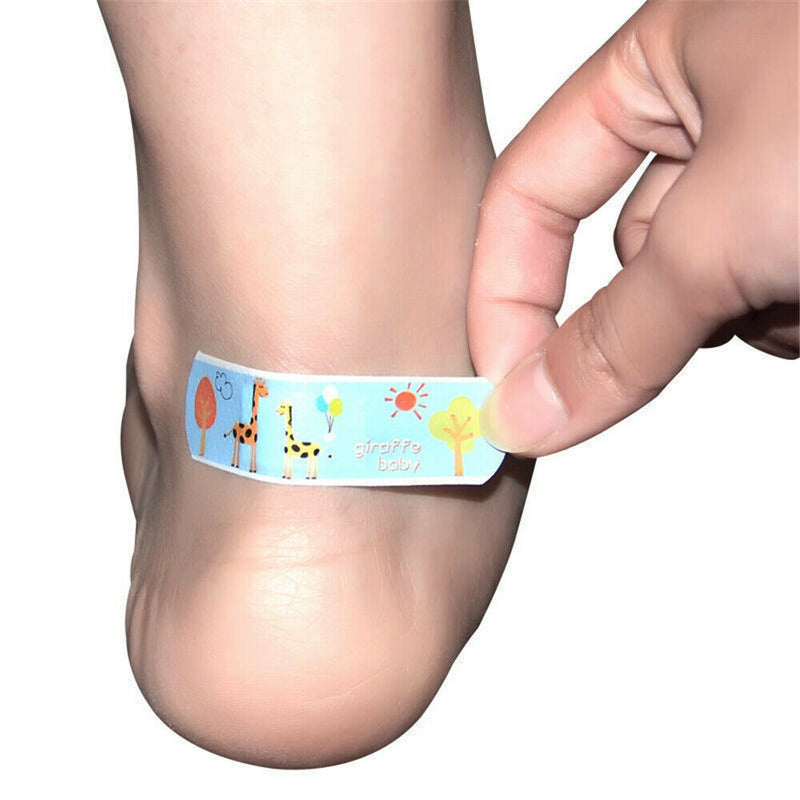 100PCs Cute Cartoon Woundplast Adhesive Bandage Wound Stickers for kids
