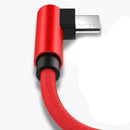 90 Degree Elbow Data Line Red 1.2 M Fabric Line Nylon + Tpe Reddescript fjh