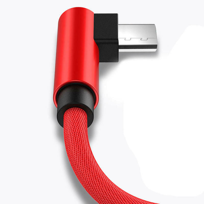 90 Degree Elbow Data Line Red 1.2 M Fabric Line Nylon + Tpe Reddescript fjh
